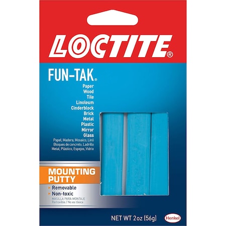 Loctite Loctite Fun-Tak Low Strength Synthetic Rubber Blue Mounting Putty 2 oz 1087306
